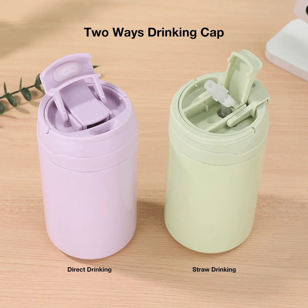 Dual-Drinking Cap Design