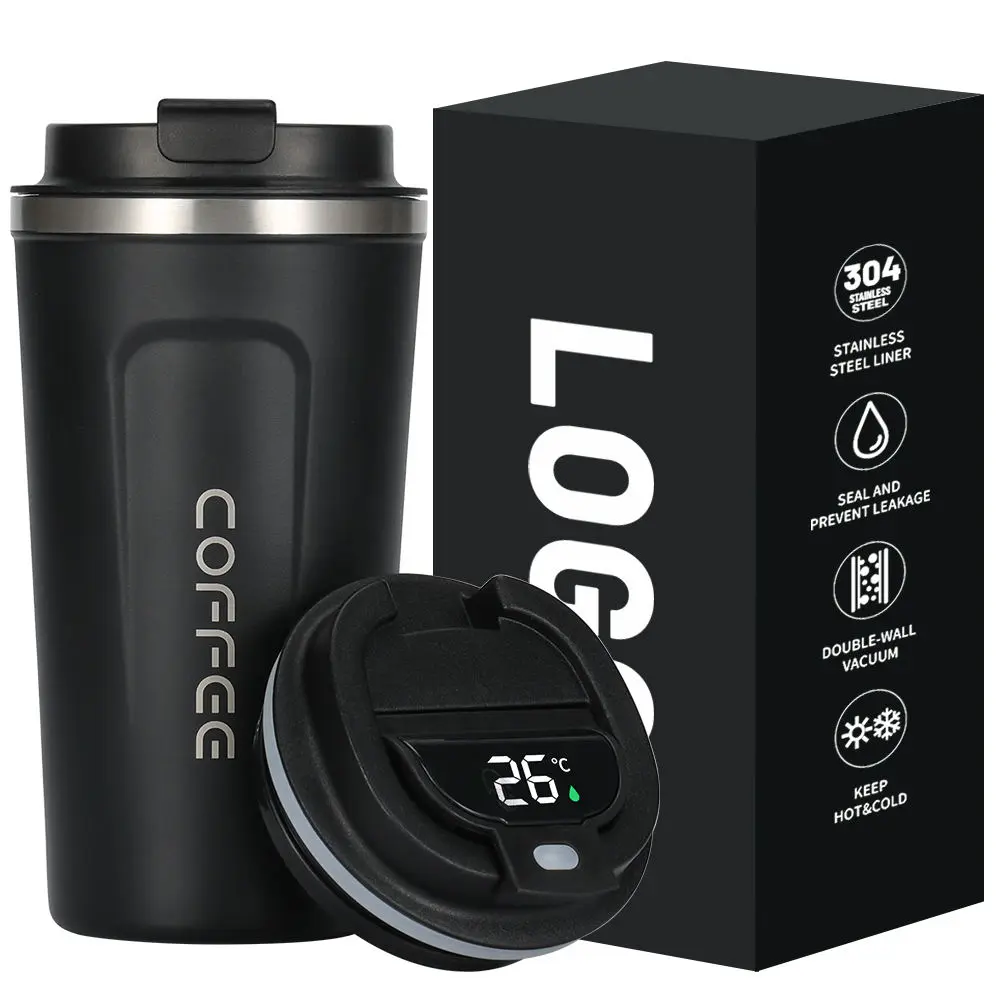 Wholesale Stainless Steel Vacuum Insulated Travel Coffee Mug with LED Smart Temperate Display Manufacturers, Factories