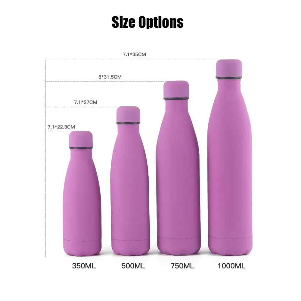 Wholesale 350ml 500ml 750ml 1000ml Vacuum Flask Stainless Steel Cola Shape Water Bottle Manufacturer, Supplier