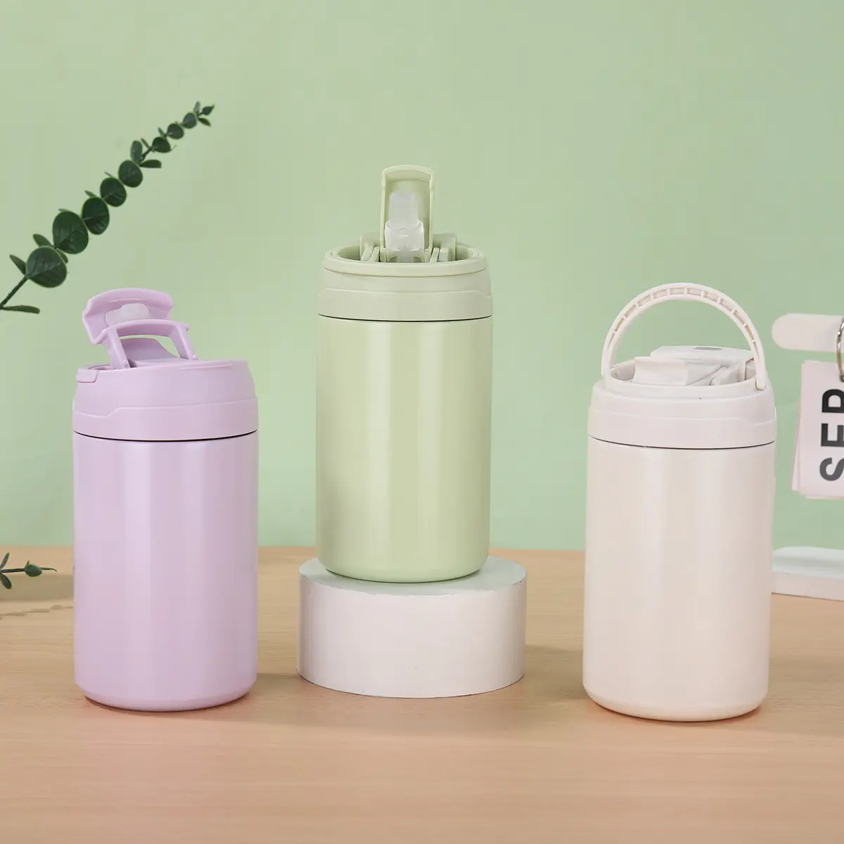 China Double Layer 500ML Insulated Vacuum Coffee Mug with Lid and Handle Manufacturers, Supplier