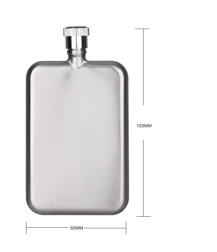 Wholesale Food Grade 45ml Ultra-Thin Stainless Steel Liquor Hip Flask Perfume Bottle with Nozzle Design Factories, Factory