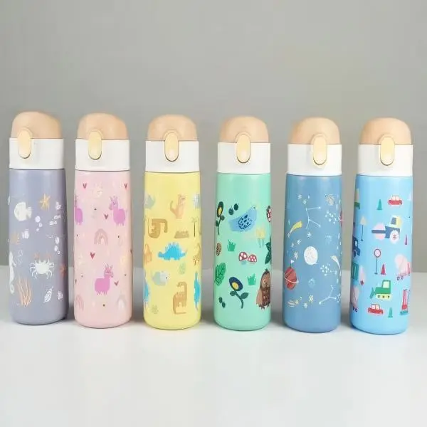 China 16oz Cute New Design BPA Free Kids Flask with Straw for School Children Manufacturers, Supplier
