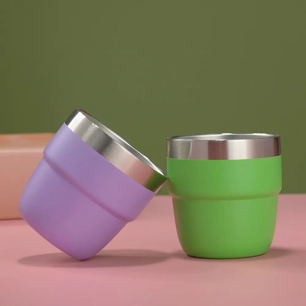 China Mini 4/6/8oz Vacuum Insulated Stainless Steel Coffee Mug with Magnetic Lid Tumbler Manufacturer, Supplier
