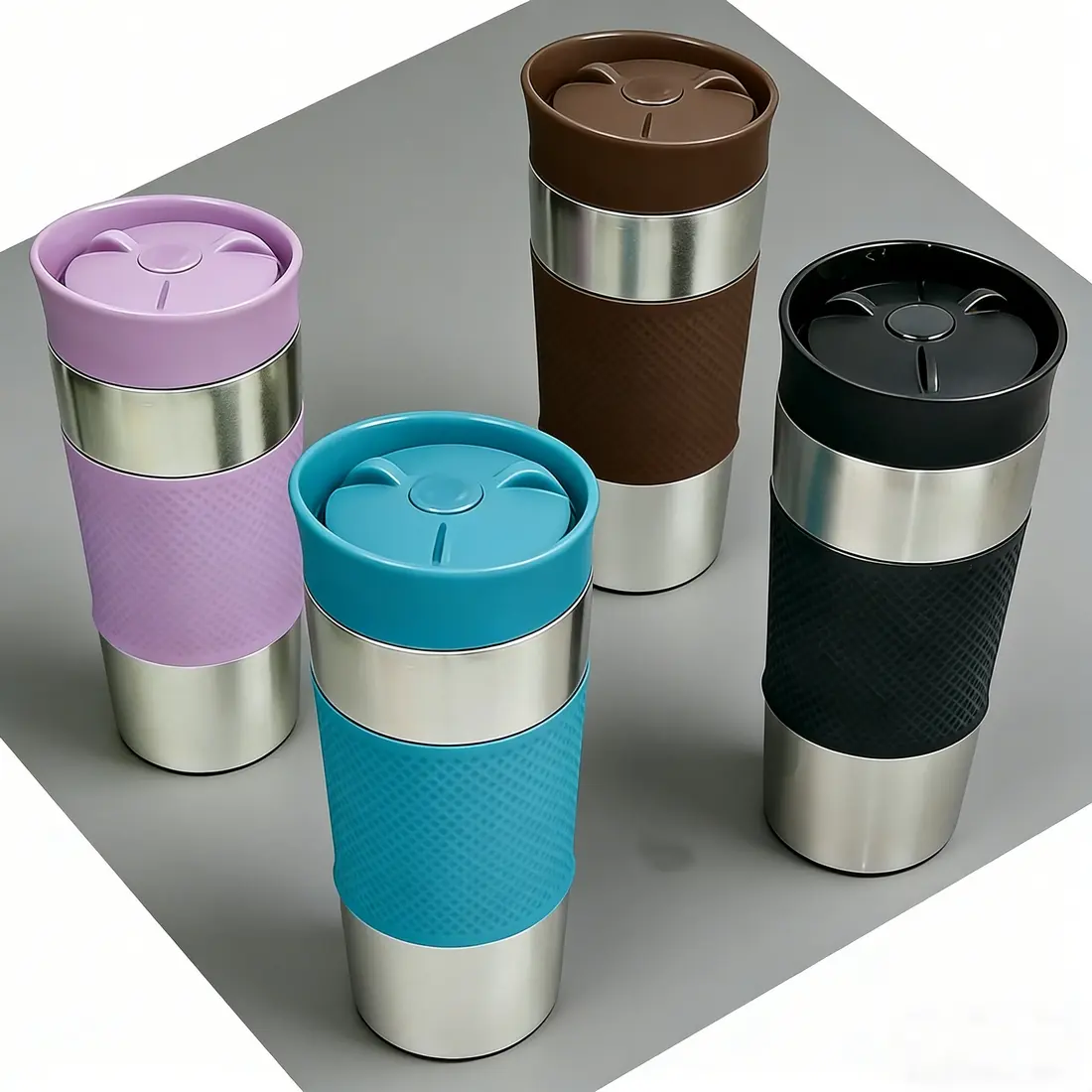 China New Arrival 400ml Stainless Steel Coffee Mug Insulated Traval Cup with 360°Water Outlet Cap Manufacturer, Suppliers