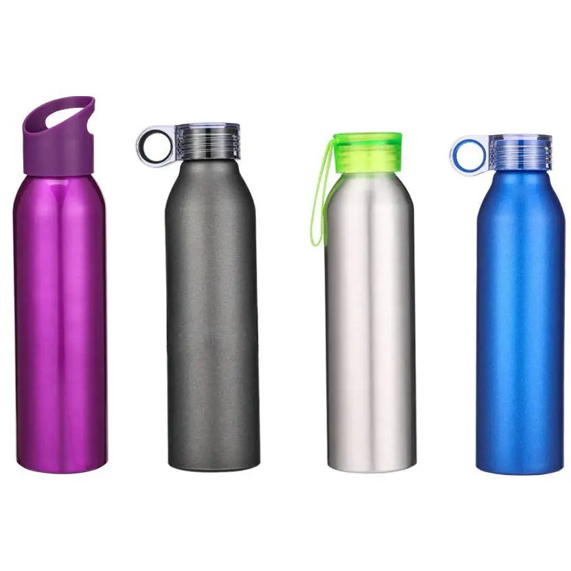 China Outdoor 500ml 650ml Single Wall Aluminum Sports Water Bottle Portable Hiking Thermos Manufacturers, Factories