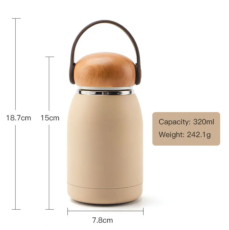 China Eco Friendly Stainless Steel Vacuum Thermos Portable Drinking Cup with handle lid Factories, Factory