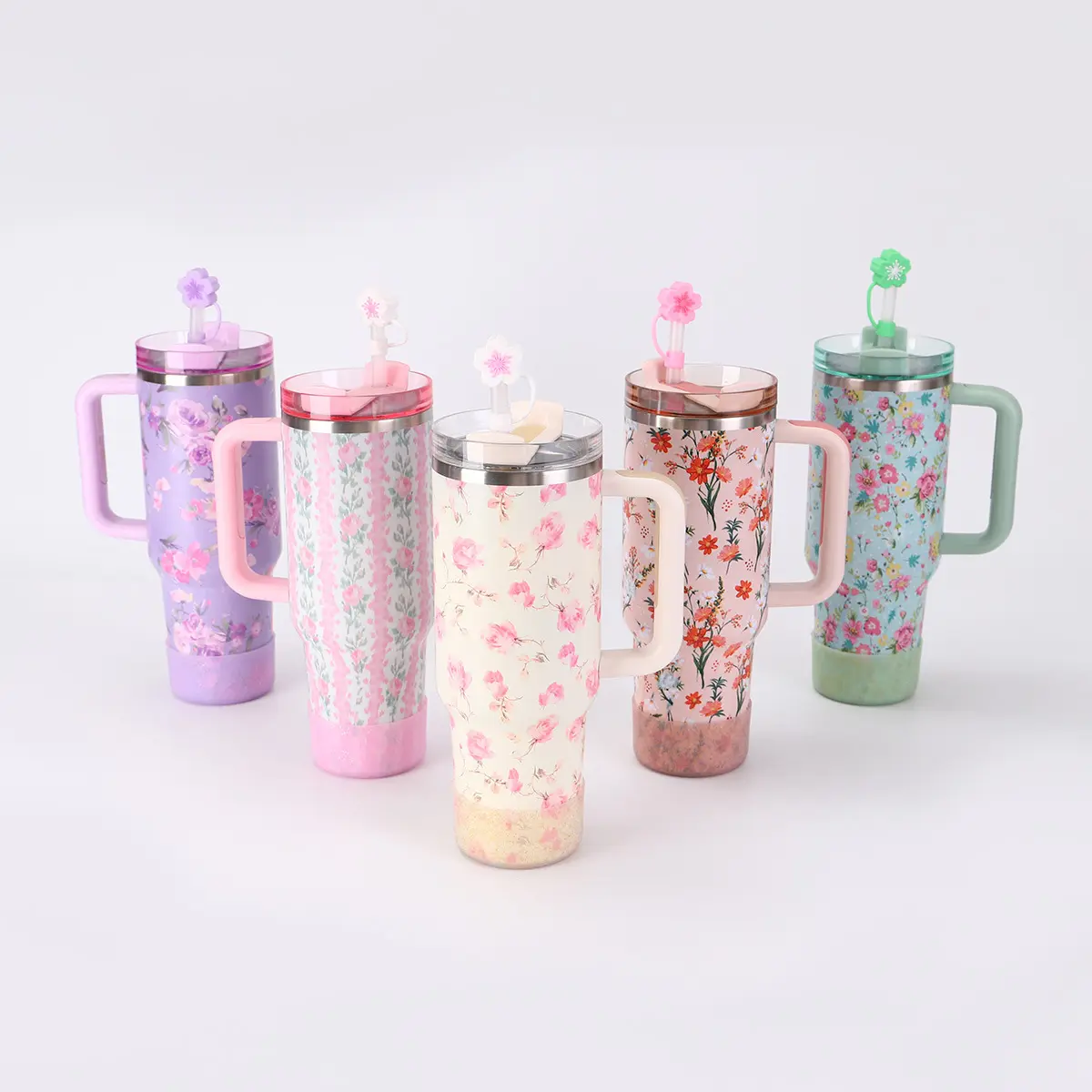 Floral Stainless Steel Tumbler