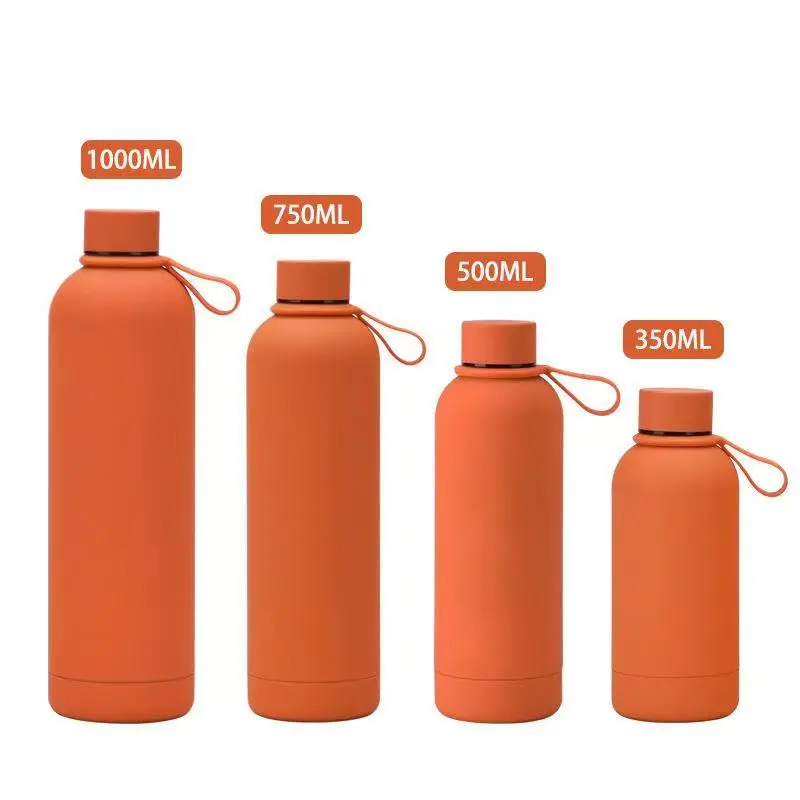 Wholesale Double Wall Stainless Steel Vacuum Sports Portable Water Bottle With Silicone Rope Manufacturer, Supplier