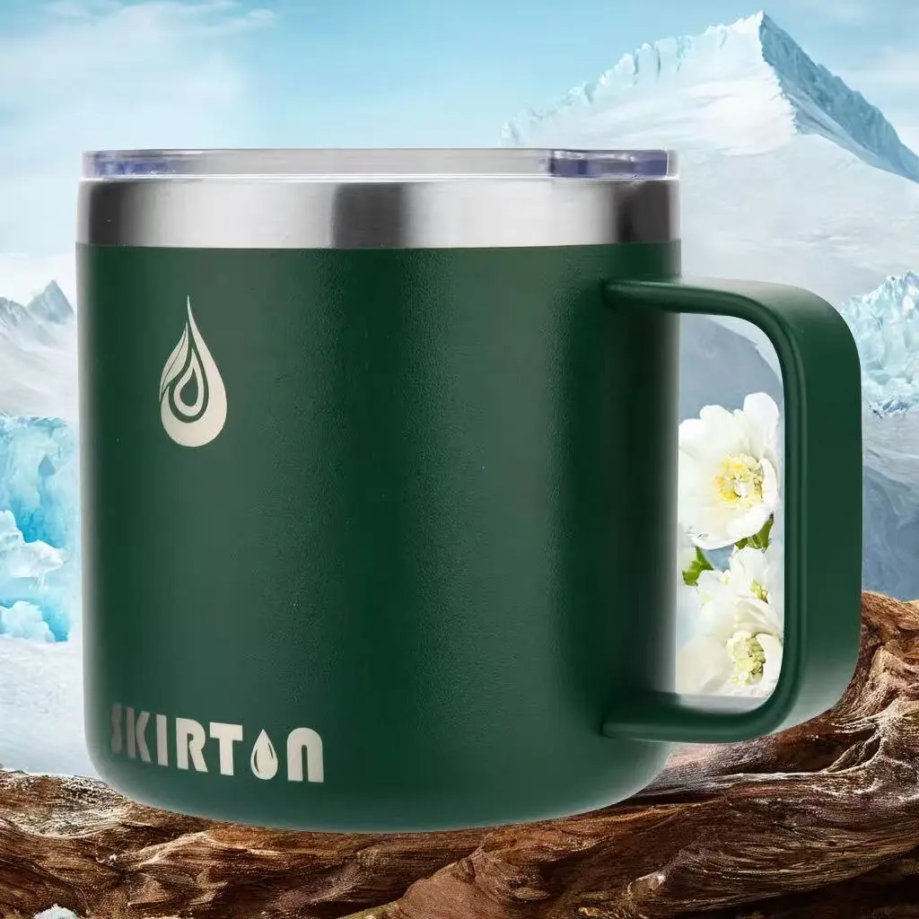 China Custom Logo Camping Double Wall Stainless Steel YETI Travel Tumbler With Handle Factories, Factory