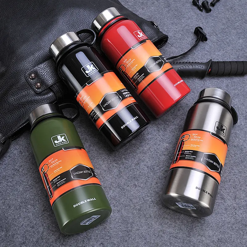 China Outdoor 650/800/1100/1500ml Double Wall Vacuum Insulated Stainless Steel Sports Thermos with Handle Factories, Factory