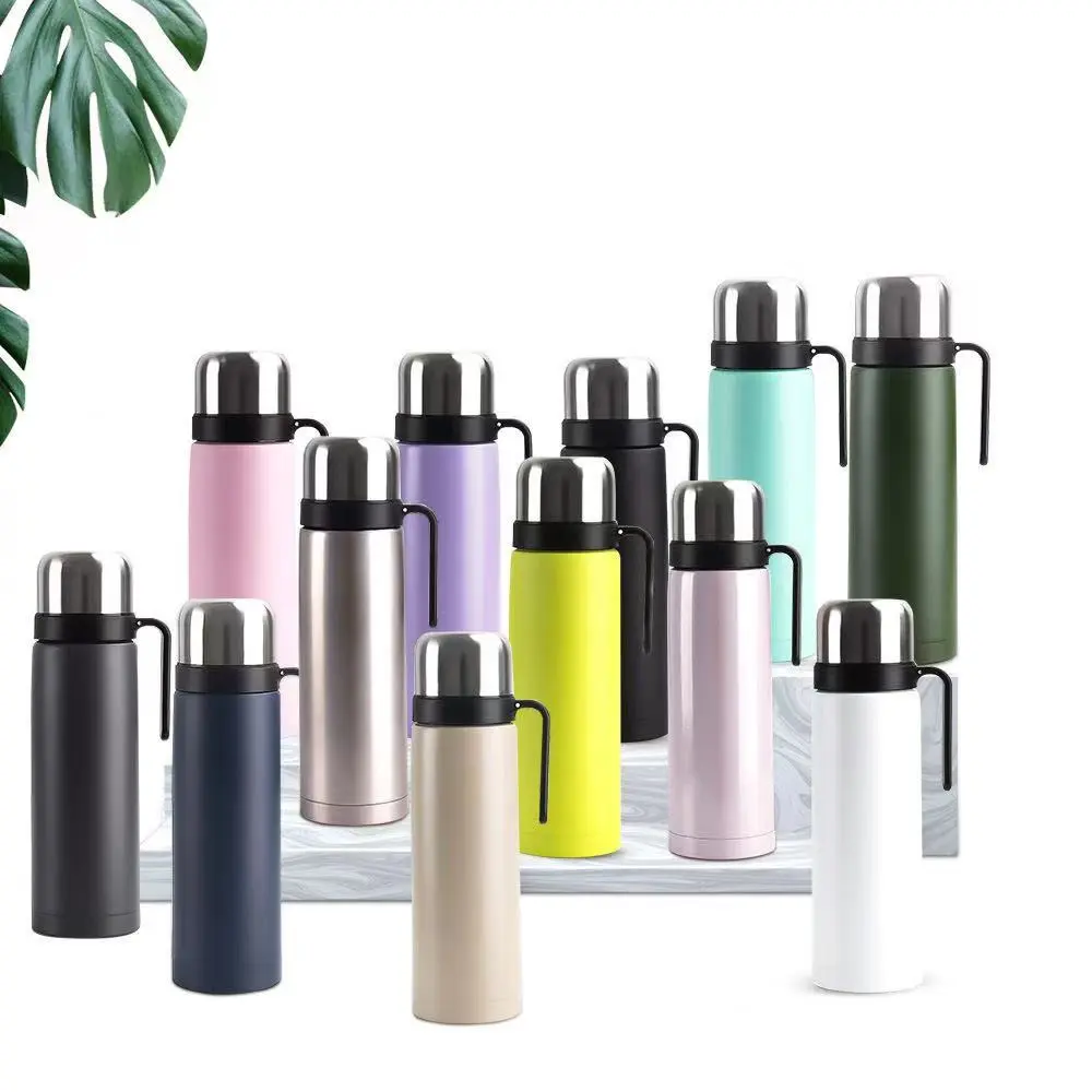 China Outdoor 1L Stainless Steel Vacuum Insulated Water Bottle Yerba Mate Tea Cup with Straw Suppliers, Factories