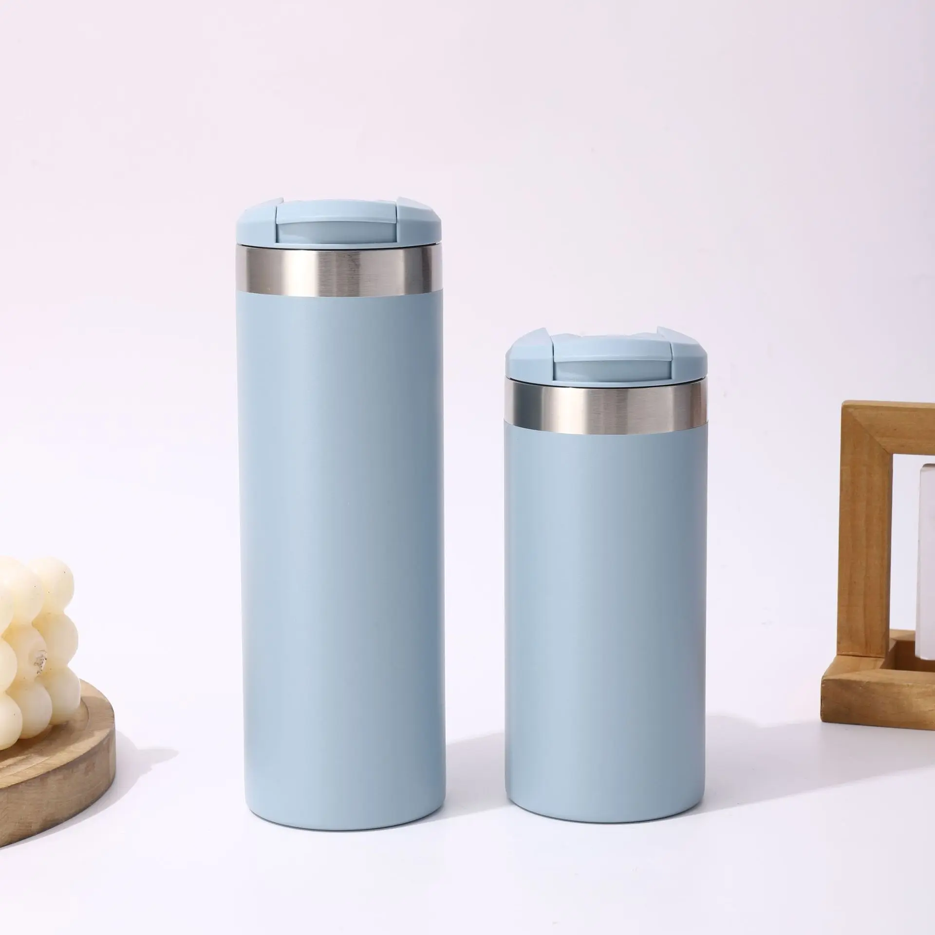 China 350ml 500ml Custom Insulated Stainless Steel Vacuum Coffee Cup with Flip Cap Factories, Factory