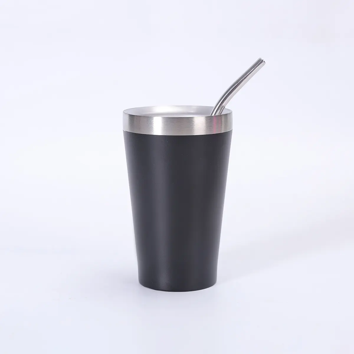 Wholesale 5oz Double Wall Stainless Steel Vacuum Cup Mini Coffee Tumbler with Straw Spoon