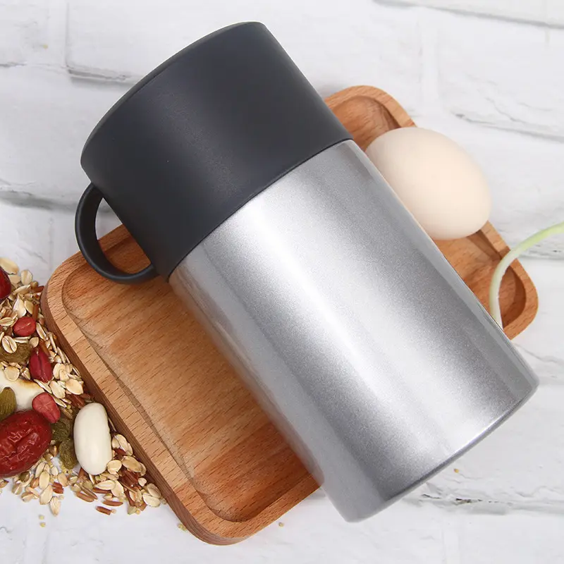 Wholesale Eco Friendly 550ml Double Wall Vacuum Insulated Food Lunch Box with Spoon Manufacturers, Suppliers