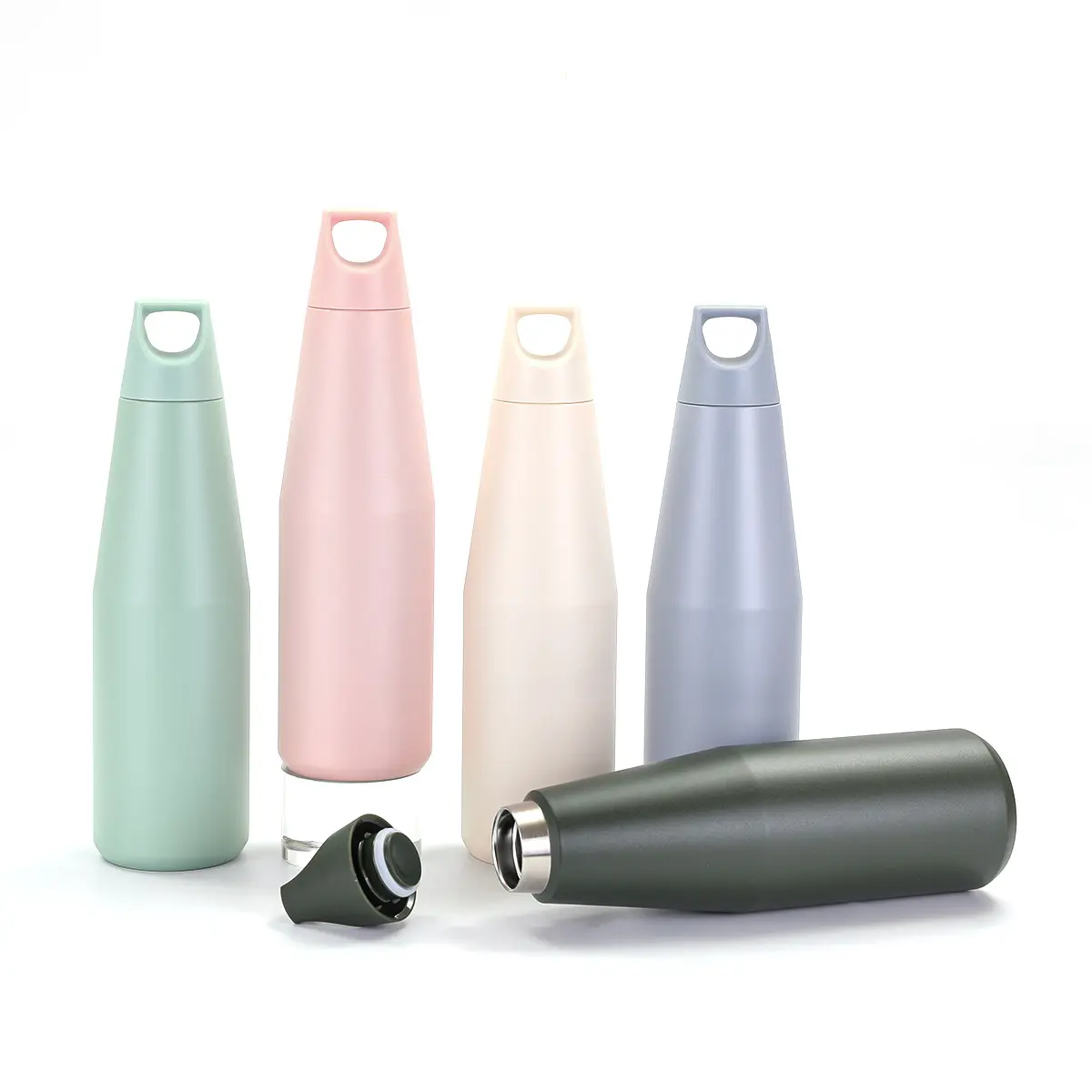 China Big Capacity Insulated Vacuum Small-Mouthed Drinking Water Bottle with Handle Manufacturer, Factories