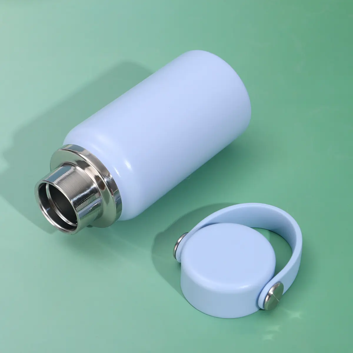 China Mini portable 6.7oz Double Layer Insulated Kids Water Bottle with Lid and Handle Manufacturer, Factories