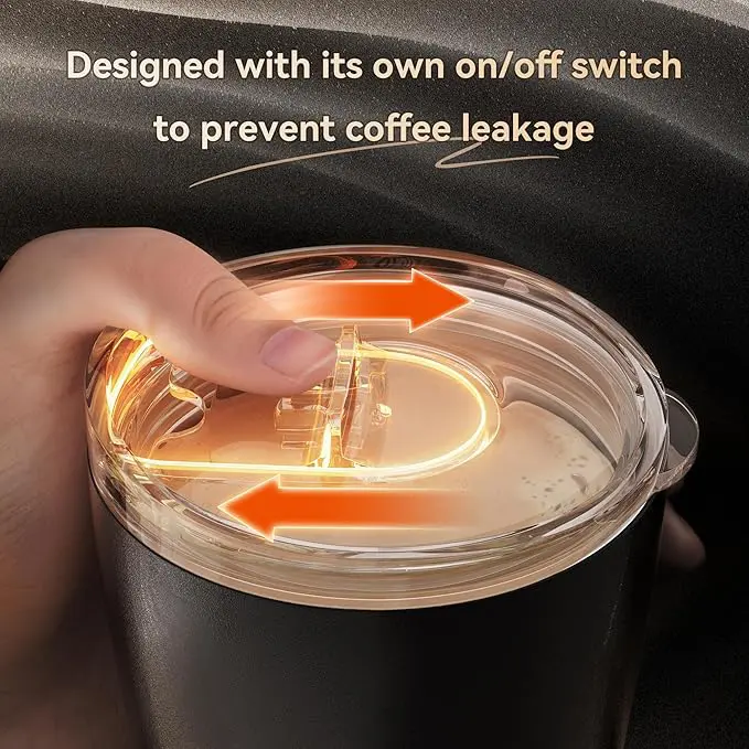 Coffee Mug with Slide Lid