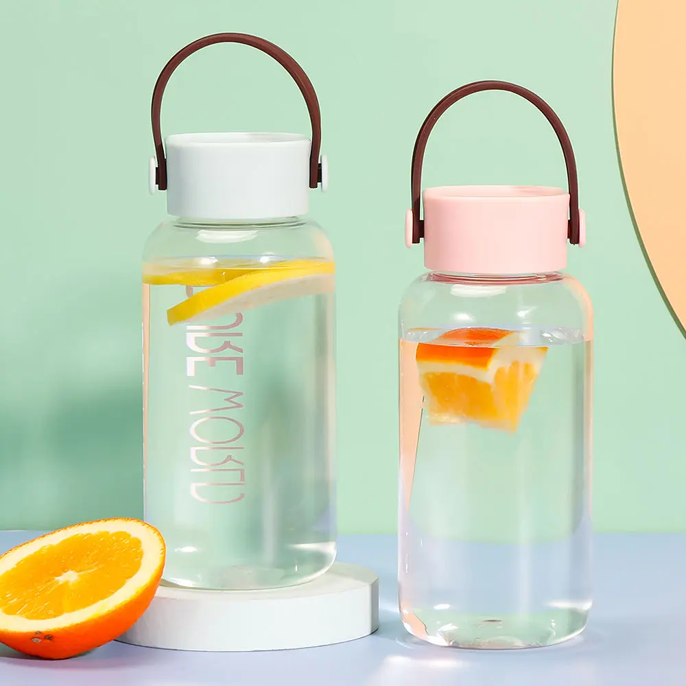 China 500ml BPA-Free Clear Plastic Sports Water Bottle with Anti-Corrosion Handle Lid Suppliers, Factory