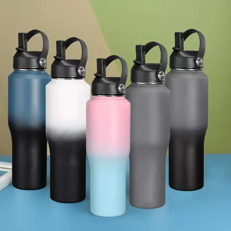 Wholesale 32oz Stainless Steel Insulated Water Flask with Straw Lid Manufacturer, Suppliers