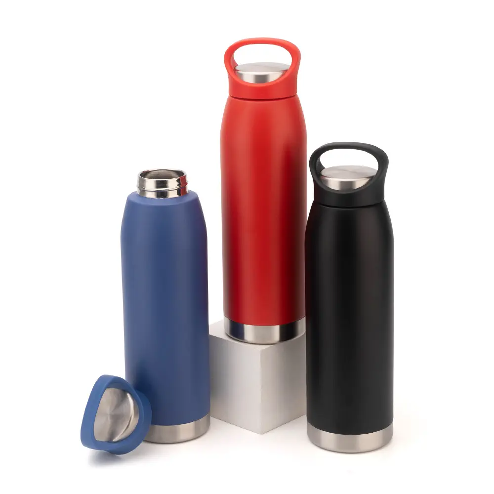 China Custom Vacuum Insulated Water Flask 700ml with Portable Handle Factories, Factory