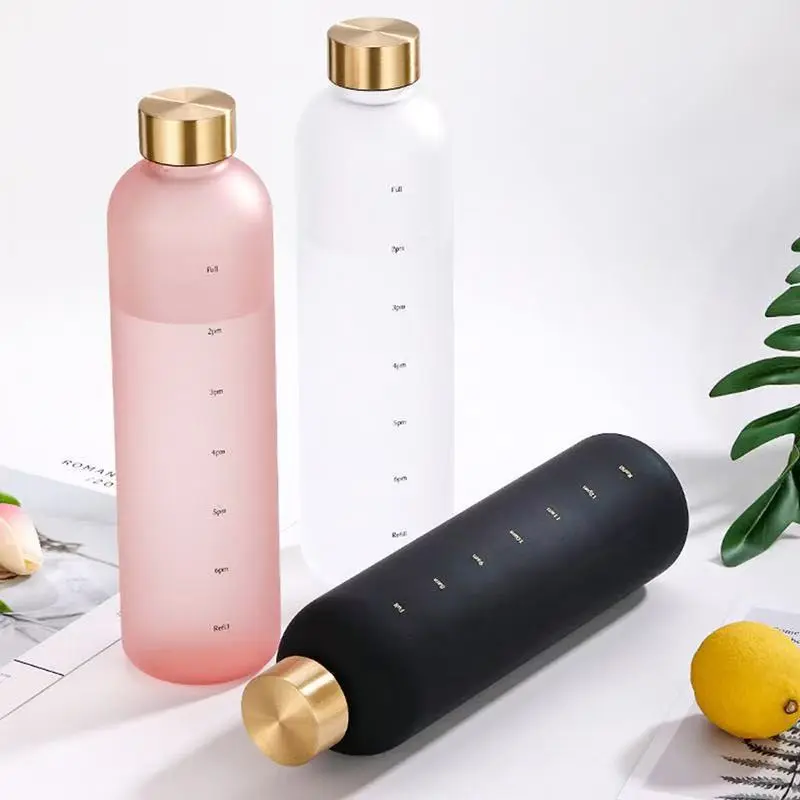 Wholesale Large Capacity 1L Frosted Gradient Color Tritan Cup Plastic Sports Water Bottle Supplier, Factories