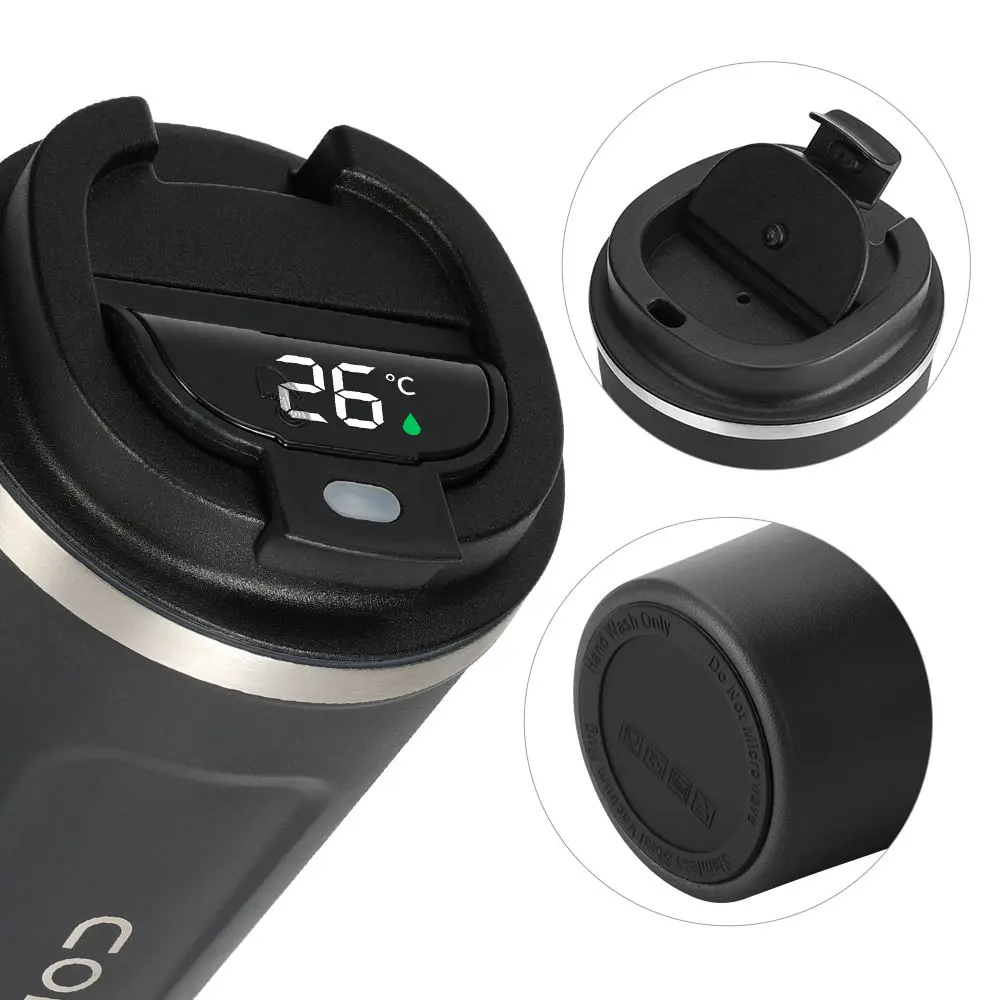 Wholesale Stainless Steel Vacuum Insulated Travel Coffee Mug with LED Smart Temperate Display Manufacturers, Factories