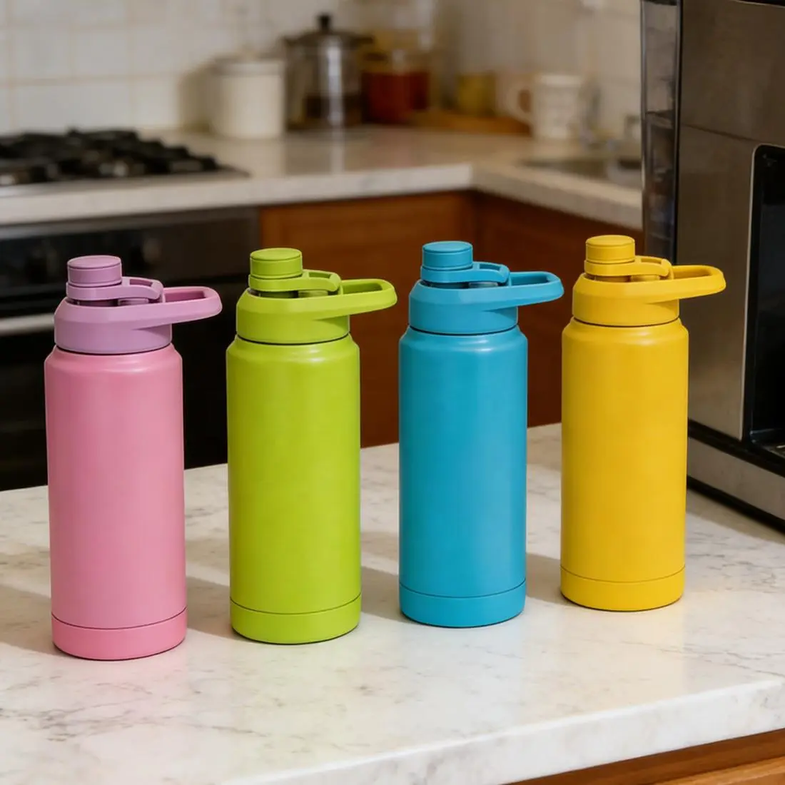 Logo 32oz Stainless Steel Sports Thermos