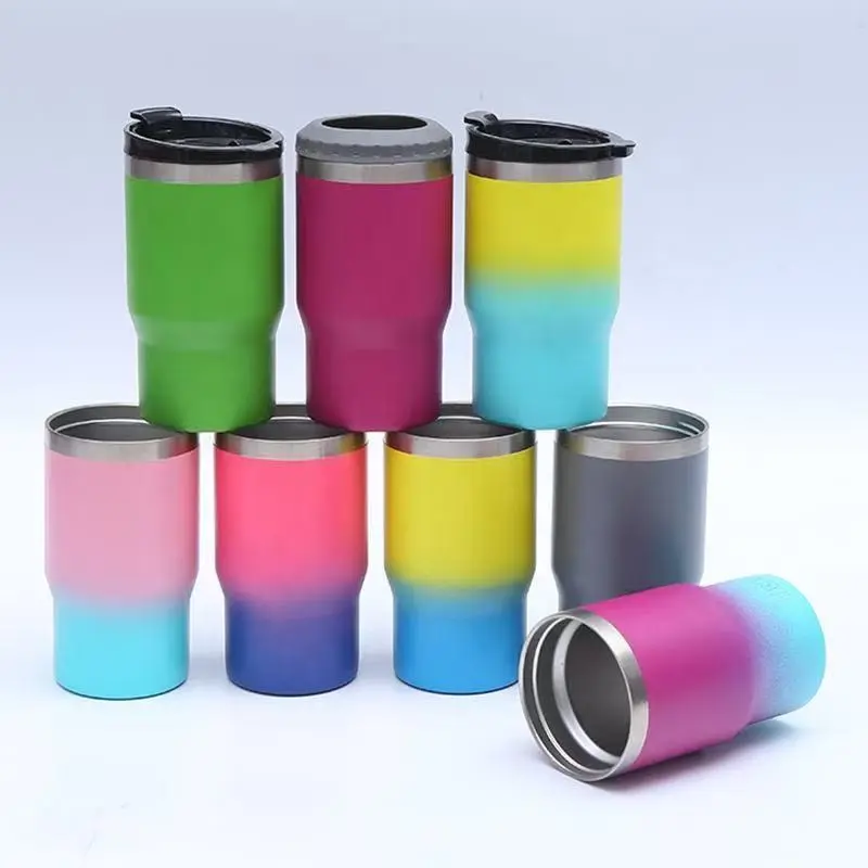 Wholesale 14oz 4 in 1 Double Wall Stainless Steel Insulated Beer Bottle Can Cooler Manufacturer, Factories