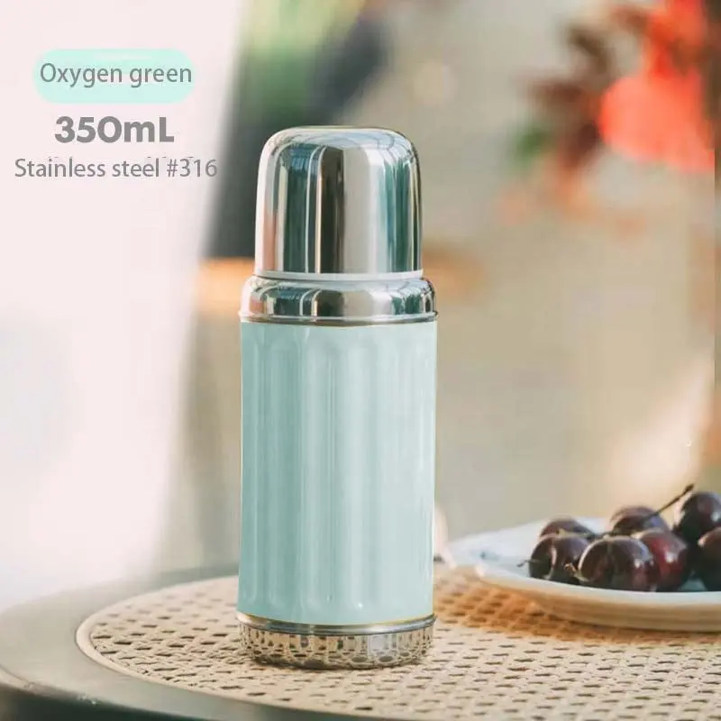 China Double Wall Vacuum Insulated Stainless Steel Termos Flask with Strap Termos Mug Manufacturers, Factories
