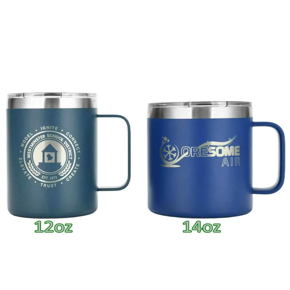 China Custom Logo Camping Double Wall Stainless Steel YETI Travel Tumbler With Handle Factories, Factory
