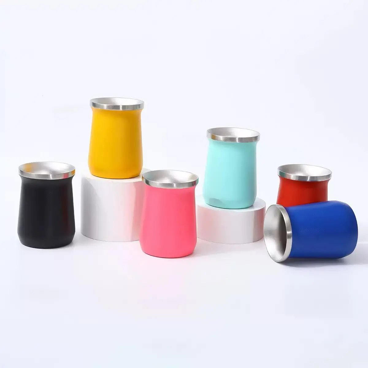 China 8oz Yerba Mate Cup Double Wall Vacuum Insulated Tea Cup Factories, Factory