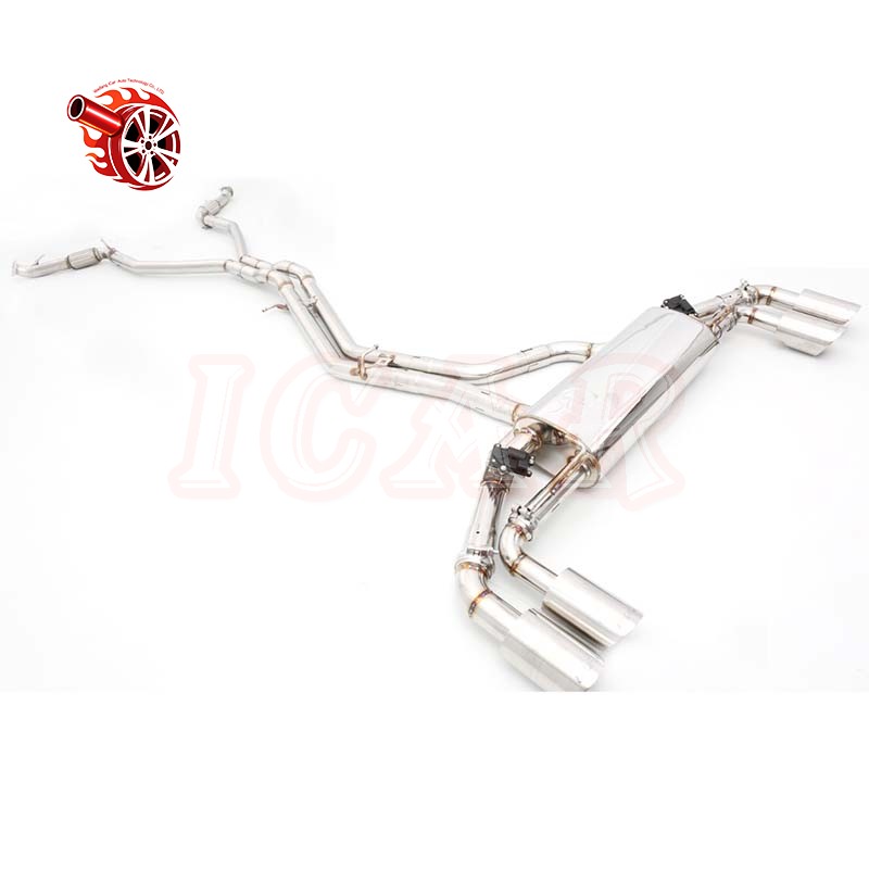 Audi SQ5 3.0T Performance Exhaust Catback in Stainless Steel with Muffler Valves Auto Parts Exhaust Pipes System