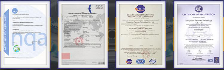 Quality Certification Documents