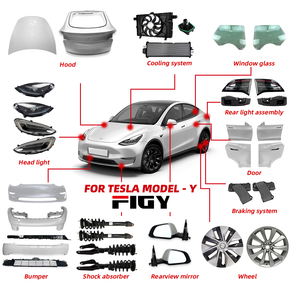 FIGY High Quality Car External Parts for Tesla Model Y Auto Body System Components Supplier Auto Other Spare Parts