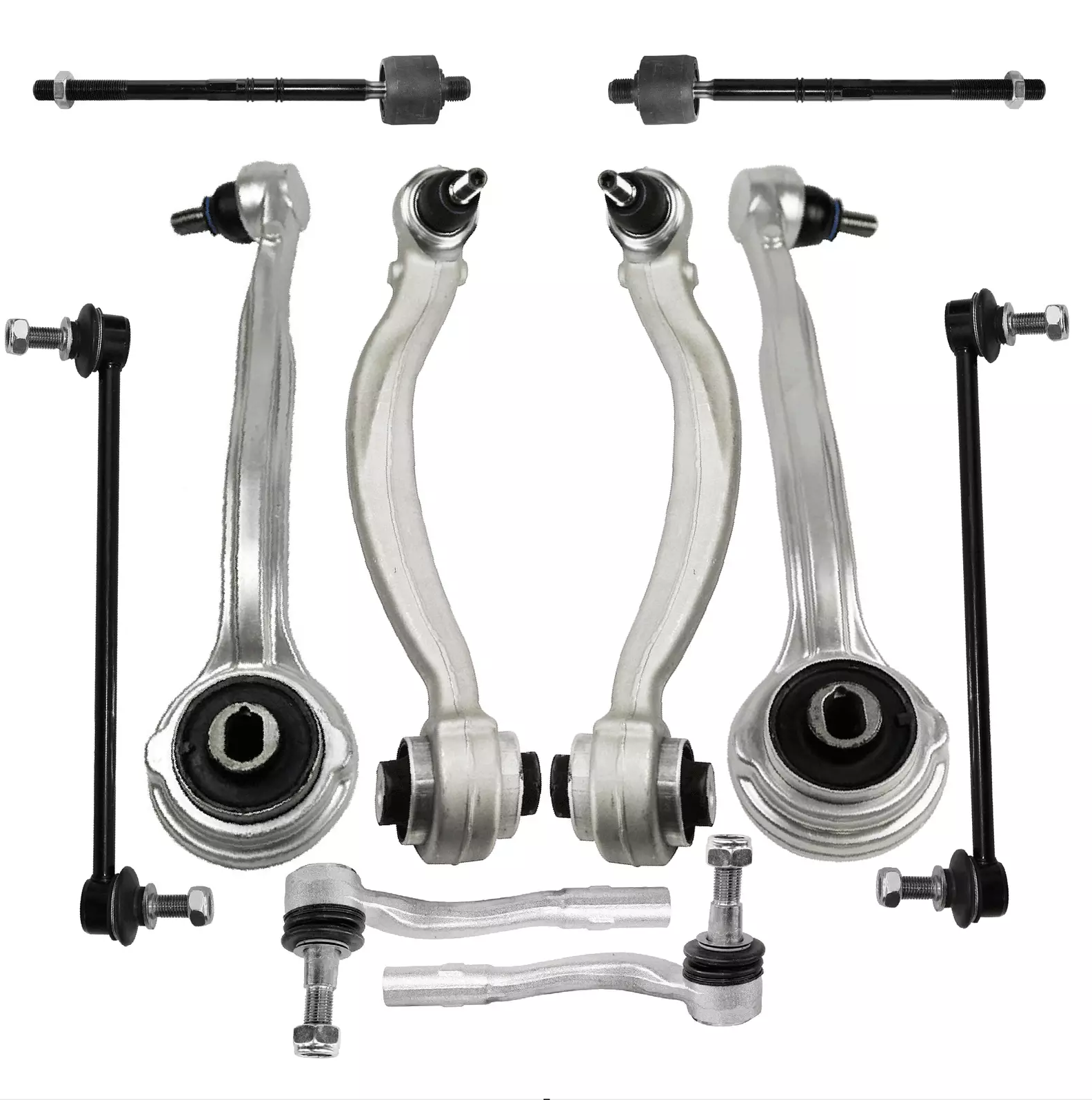 TIID Auto Parts 10pcs Right Front Suspension Control Arm Kit for W204 with 24 Months Warranty