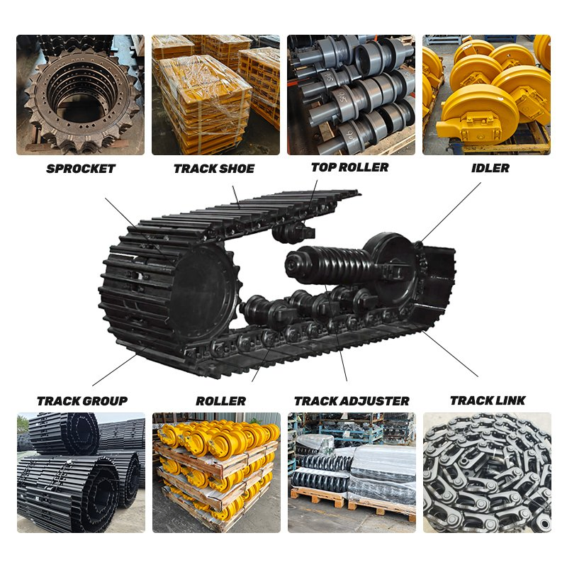 Komatsu Caterpillar Hitachi Shantui Track Shoe Pin Link Undercarriage Track Roller Final Drive Idle Wheel Sprocket Bolt Cushion Bulldozer Excavator Chassis Part
