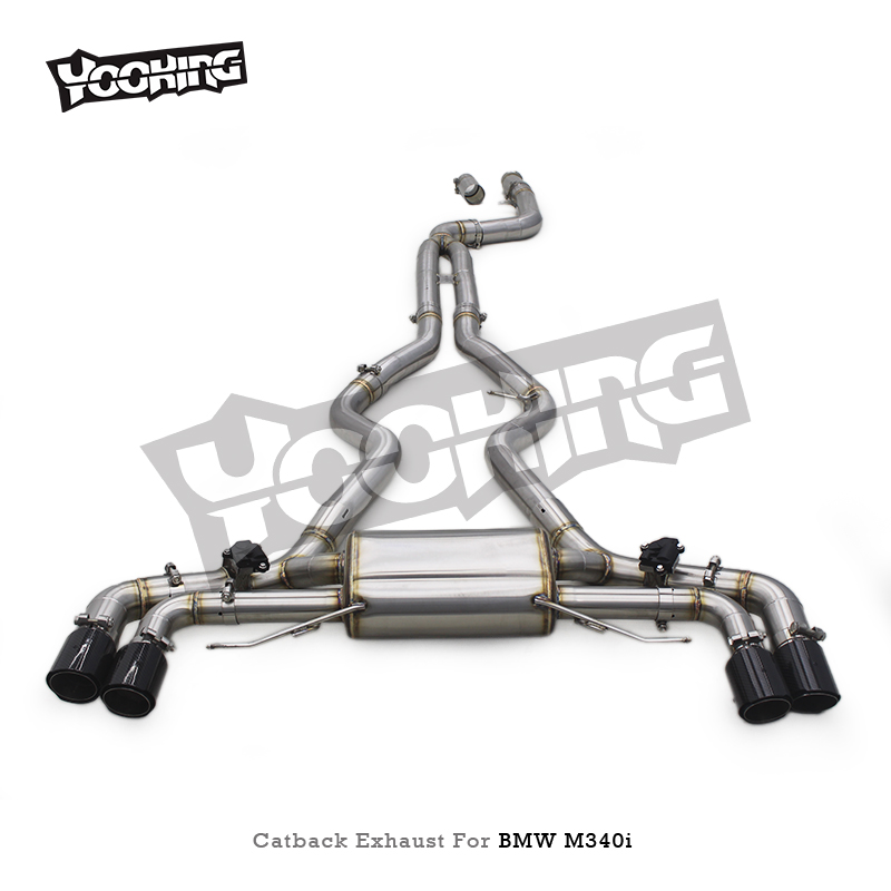 Tuning Exhaust System Auto Performance Parts for BMW B58 G20 M340/M340I 3.0T Catback Exhaust Muffler with Valves