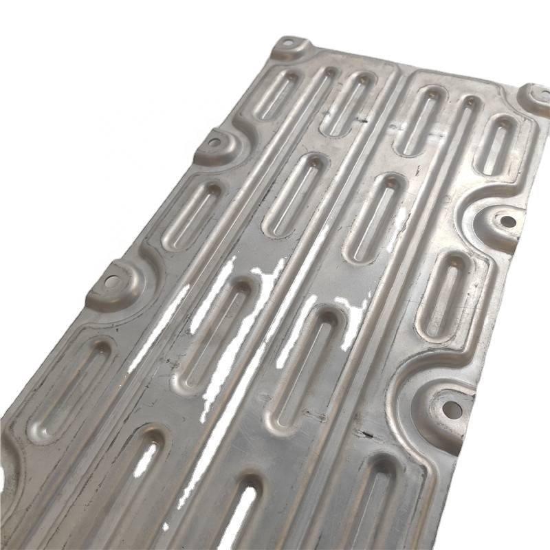 Aluminum Battery Cooling Pipe Liquid Cooling Plate Ev, Refrigeration Parts for EV Thermal Management System Customized Provided