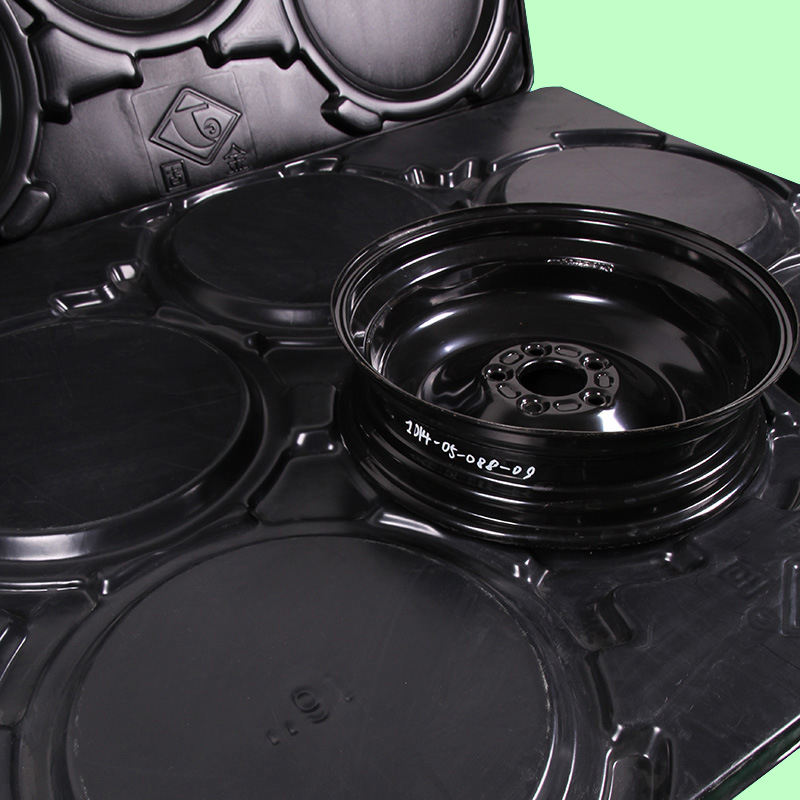 Customized Vacuum Thermoformed Injection Molding Automotive Hardware Accessories Wheel Hub Thick Plastic Tray Parts