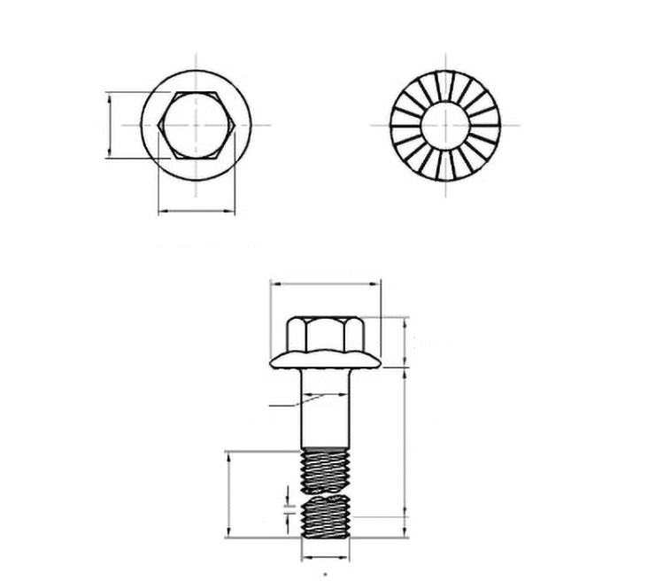 Hex Flange Head Bolt details