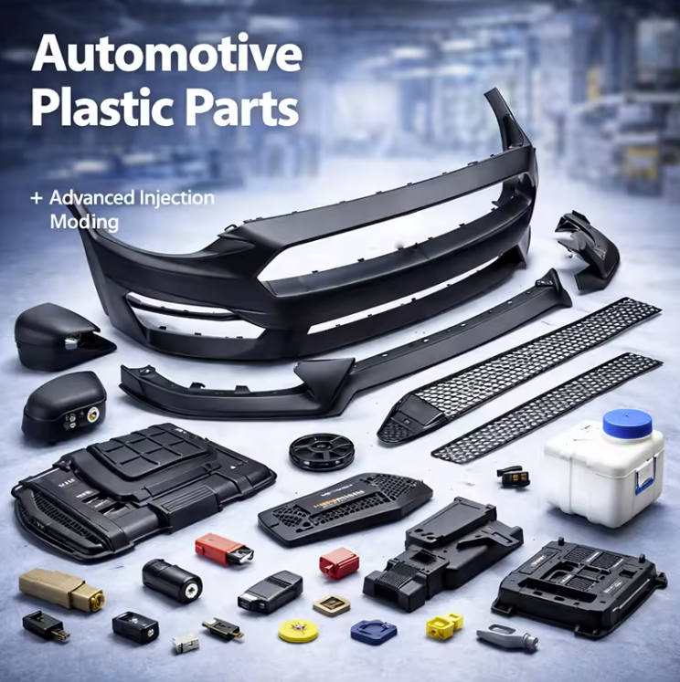 Custom 3D Printing Car Bumper Mould Injection Molding Cutting Rapid Prototype Plastic Parts Manufacturing Moldatech Model 01