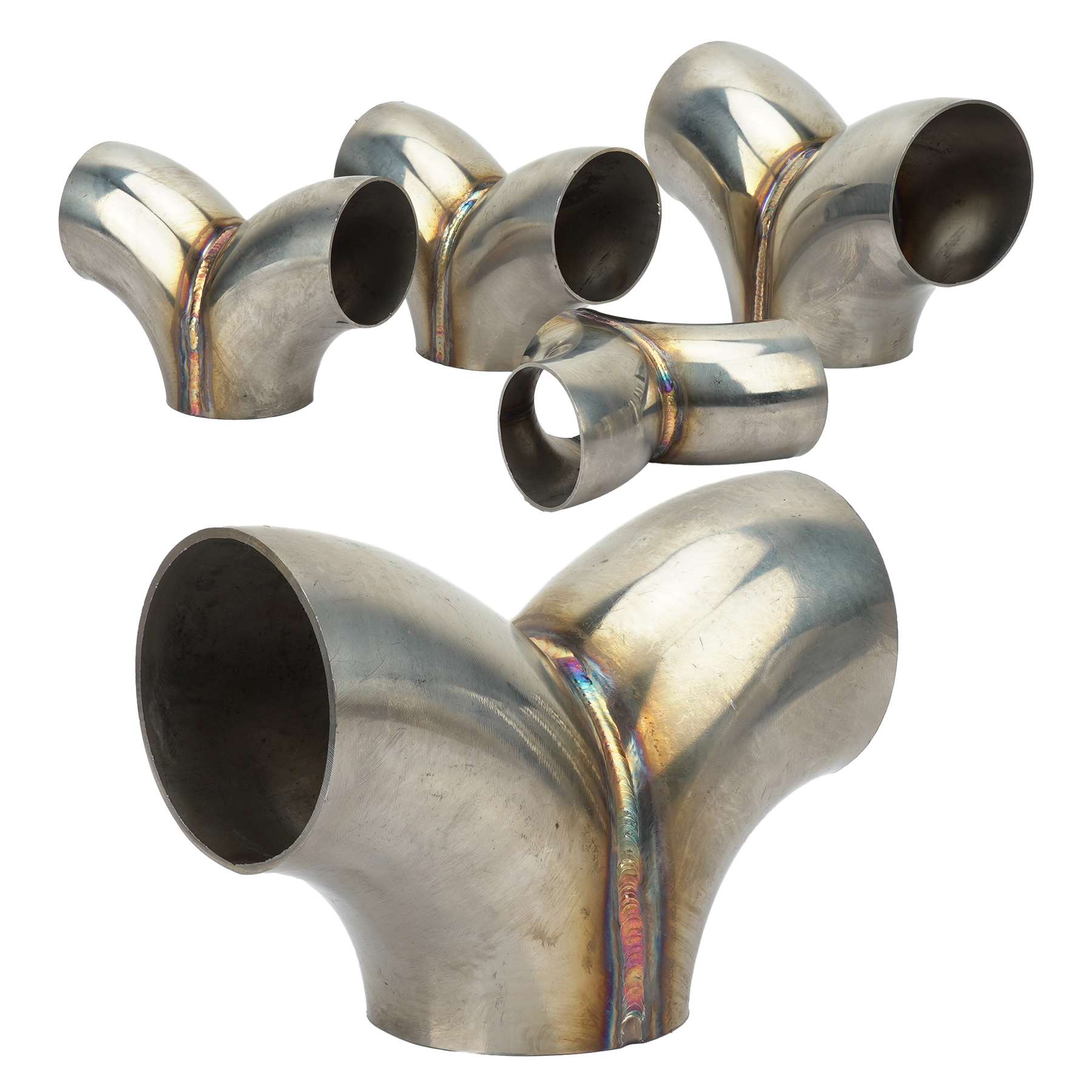 Universal Exhaust Pipe Muffler Tip Tube Tuning Exhausted Systems Auto Performance Parts Exhaust System 51mm-114mm Inlet Outlet