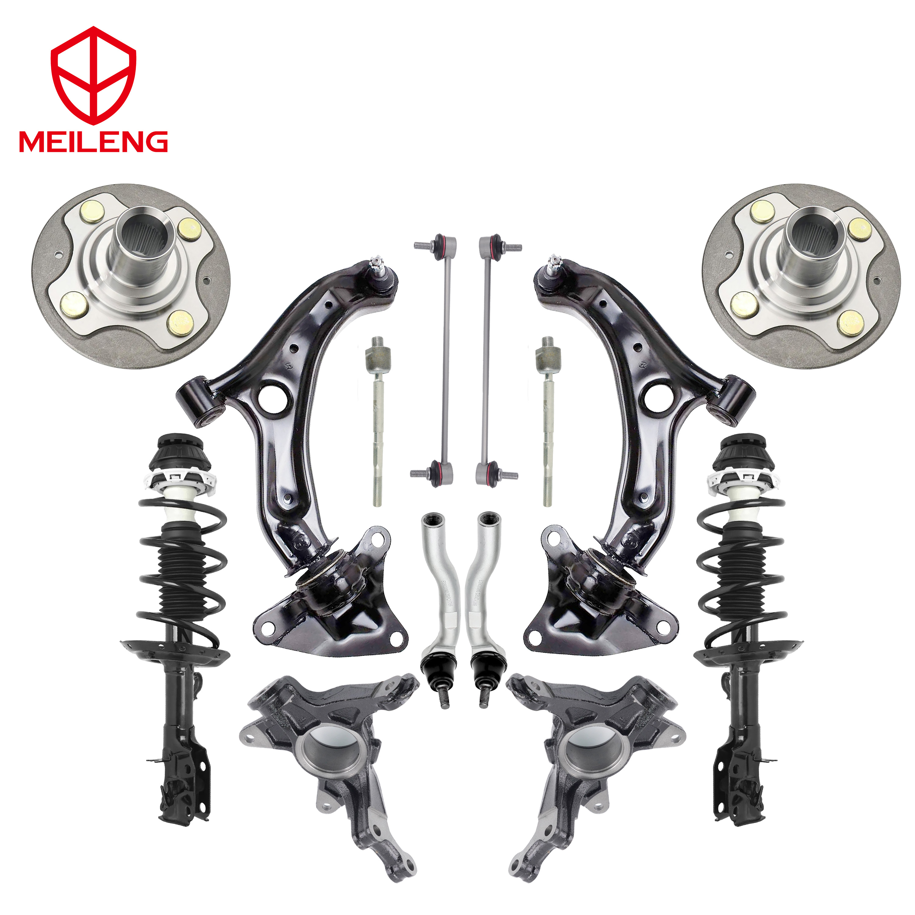 Steering Knuckle Wheel Hub Bearing Control Arm Shock Absorbers Other Suspension Parts for Honda Fit Jazz GE6 GE8 City 2009-2014