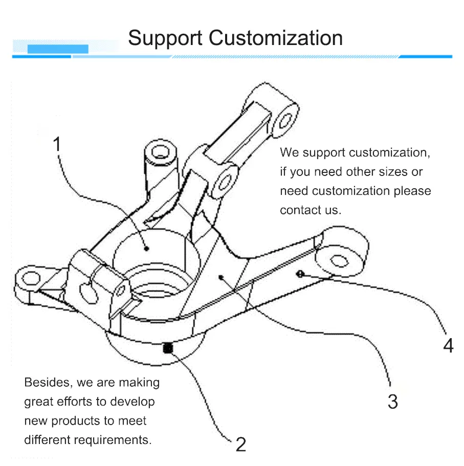 OEM Original Quality Automobile Parts Car Steering Knuckle Steering System Part