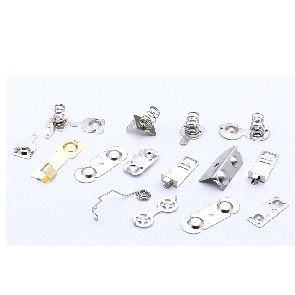 16850 Cr2032 Precision Leaf SMT Steel Battery Contacts Holder Spring Metal Clip Batteries Contact Plate For Aaa Battery Spring