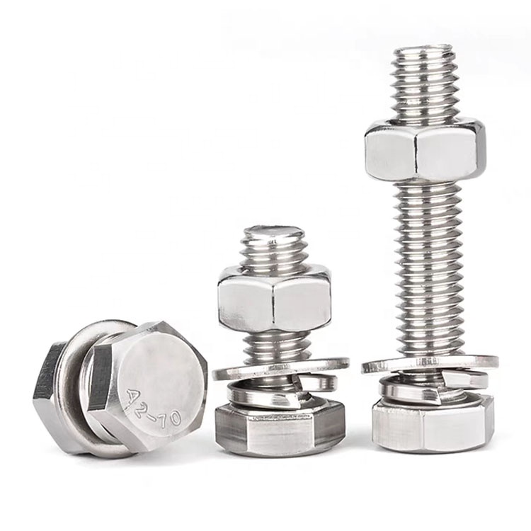 Manufacturing Wholesale Price All Kinds Of Stainless Steel Hexagon Bolts And Nuts Screw Washers Metric
