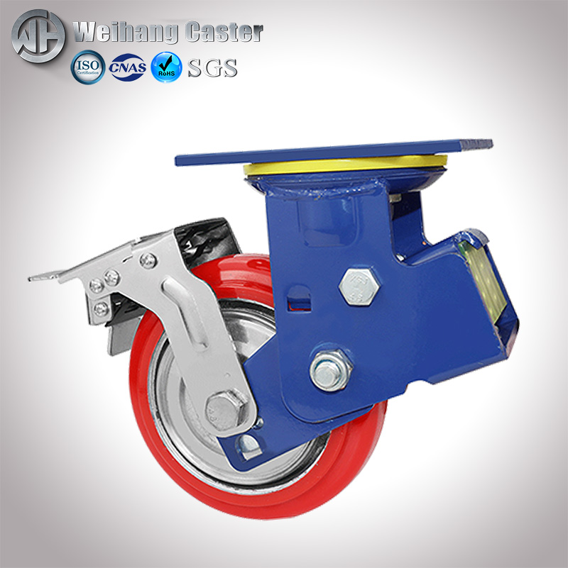 Heavy Duty 4/5/6/8 400kg Load Super Heavy Duty Iron Core PU Spring Shock Absorber From Factory Supplier OEM Caster Wheel