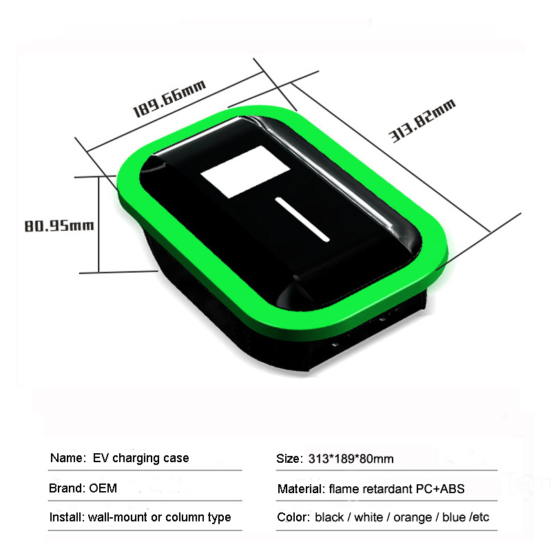 Factory 7KW 14KW AC EV Car Charging Station Enclosure New Electronic Plastic NEV Parts &amp; Accessories