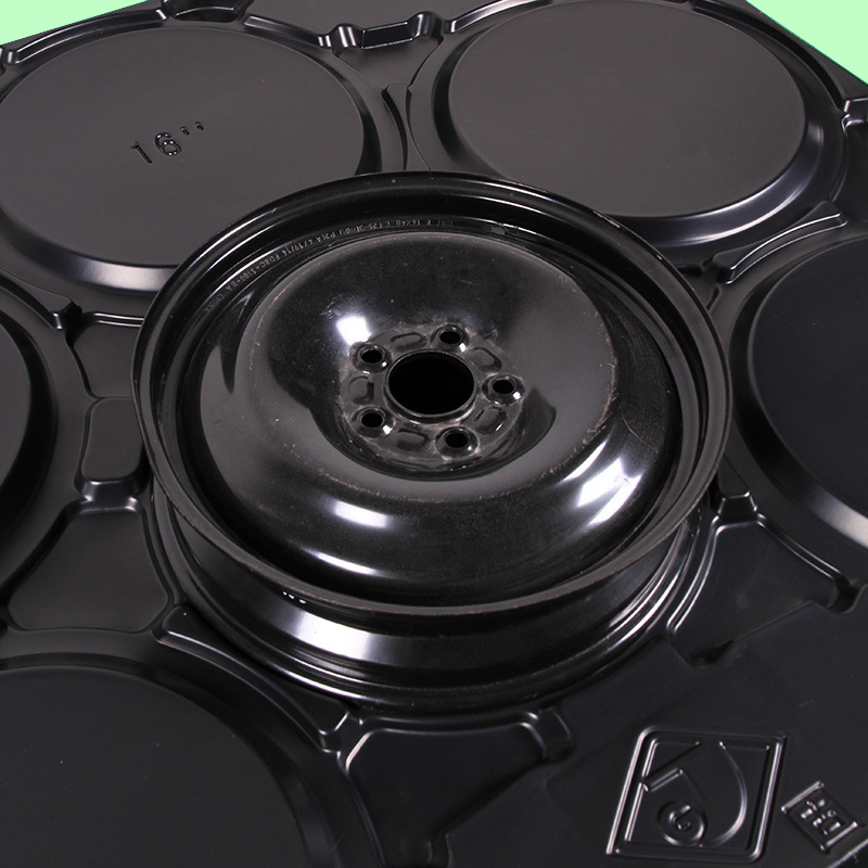 Customized Vacuum Thermoformed Injection Molding Automotive Hardware Accessories Wheel Hub Thick Plastic Tray Parts