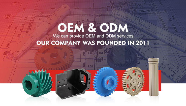 Self Lubricating High Strength Wear Resistant Transmission Motor Building Block Rotating Bevel Gear Nylon Double Spur Wheel Part